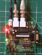 AVR Oscilloscope Clock PCB