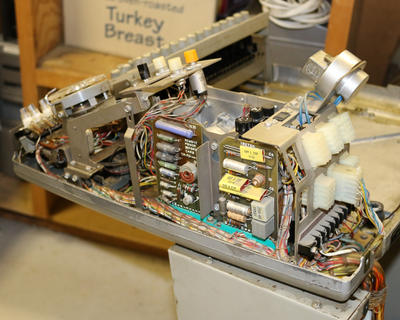 Teletype Model 33 KSR view of electronics.png